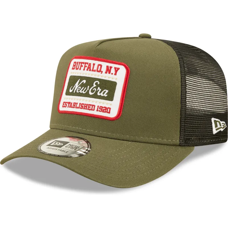kapa-zaobljena-zelena-snapback-buffalo-new-york-a-frame-state-patch-new-era