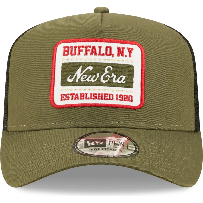 kapa-zaobljena-zelena-snapback-buffalo-new-york-a-frame-state-patch-new-era