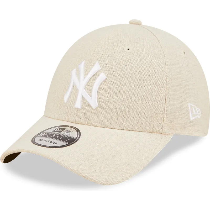 kapa-zaobljena-bez-podesiv-9forty-linen-new-york-yankees-mlb-new-era