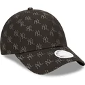 kapa-zaobljena-crna-podesiv-9forty-monogram-new-york-yankees-mlb-new-era