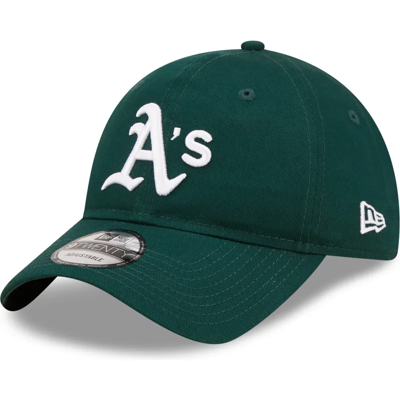 kapa-zaobljena-zelena-podesiv-9twenty-league-essential-oakland-athletics-mlb-new-era