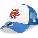 cap-zaobljena-blue-snapback-za-djecu-a-frame-superman-dc-comics-new-era