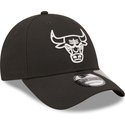 new-era-curved-brim-9forty-repreve-monochrom-chicago-bulls-nba-black-adjustable-cap