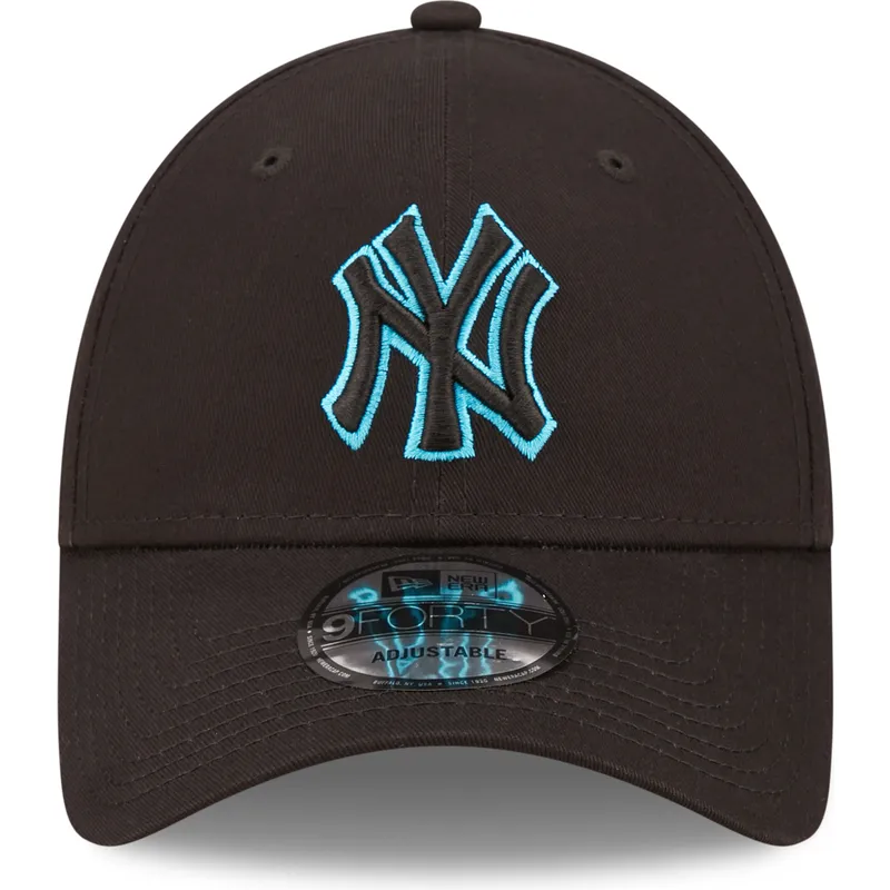 kapa-zaobljena-crna-podesiv-9forty-neon-outline-new-york-yankees-mlb-new-era