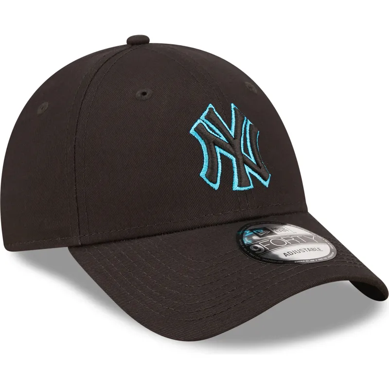 kapa-zaobljena-crna-podesiv-9forty-neon-outline-new-york-yankees-mlb-new-era