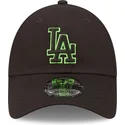 kapa-zaobljena-crna-podesiv-9forty-neon-outline-los-angeles-dodgers-mlb-new-era