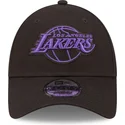 kapa-zaobljena-crna-podesiv-9forty-neon-outline-los-angeles-lakers-nba-new-era
