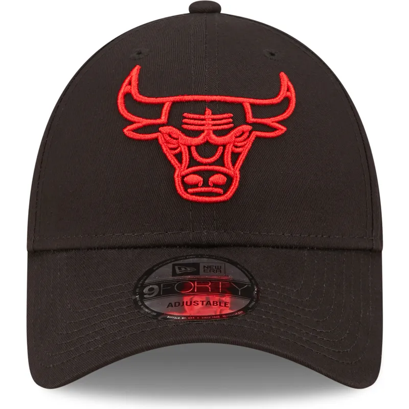 kapa-zaobljena-crna-podesiv-9forty-neon-outline-chicago-bulls-nba-new-era