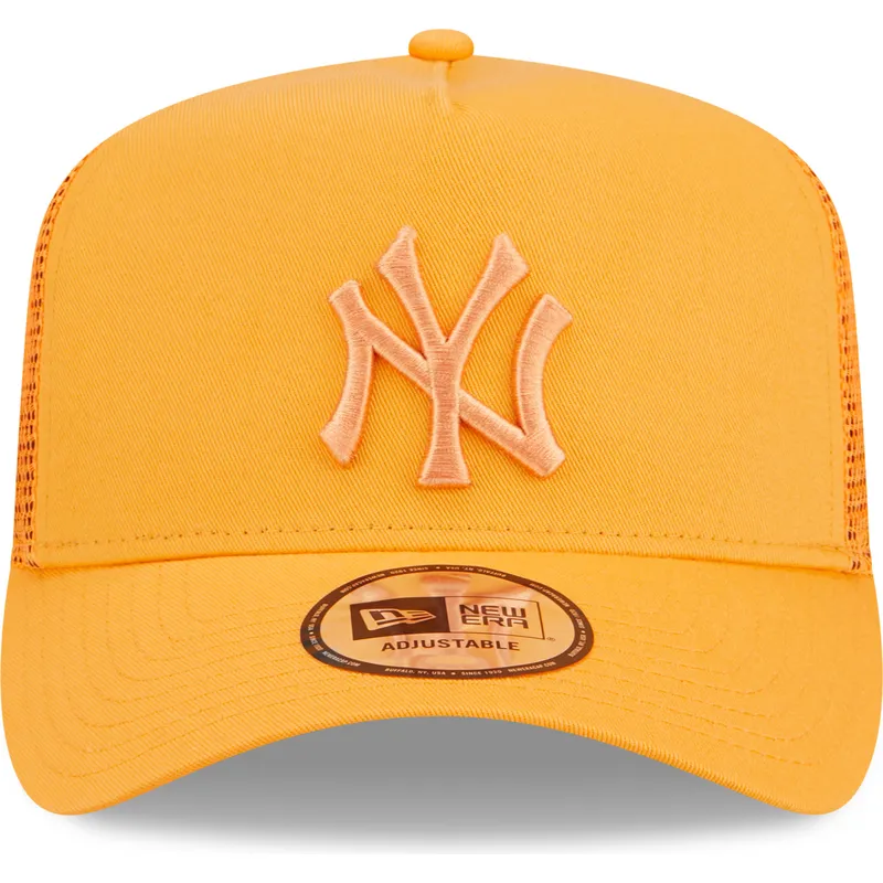 kapa-zaobljena-narancasta-snapback-a-frame-tonal-mesh-new-york-yankees-mlb-new-era