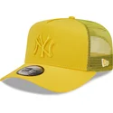 cap-zaobljena-yellow-snapback-a-frame-tonal-mesh-new-york-yankees-mlb-new-era