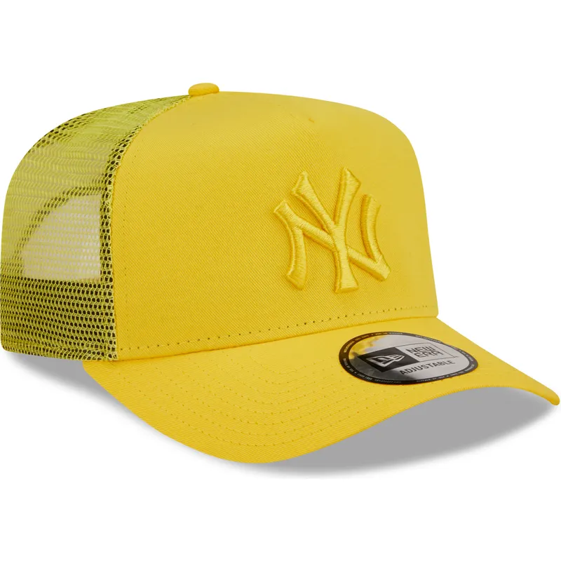 cap-zaobljena-yellow-snapback-a-frame-tonal-mesh-new-york-yankees-mlb-new-era