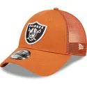 cap-zaobljena-orange-adjustable-strap-a-frame-home-field-las-vegas-raiders-nfl-new-era
