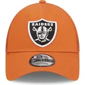 cap-zaobljena-orange-adjustable-strap-a-frame-home-field-las-vegas-raiders-nfl-new-era