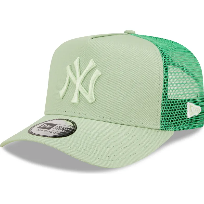 kapa-zaobljena-zelena-snapback-a-frame-tonal-mesh-new-york-yankees-mlb-new-era
