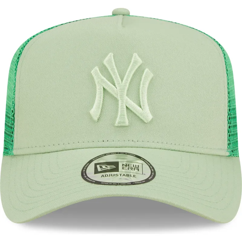 kapa-zaobljena-zelena-snapback-a-frame-tonal-mesh-new-york-yankees-mlb-new-era
