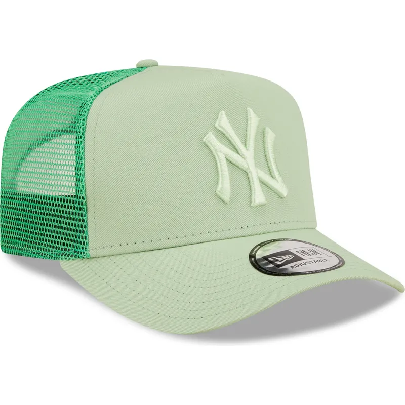 kapa-zaobljena-zelena-snapback-a-frame-tonal-mesh-new-york-yankees-mlb-new-era