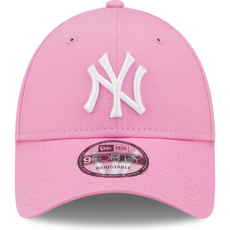 kapa-zaobljena-ruzicasta-podesiv-9forty-league-essential-new-york-yankees-mlb-new-era