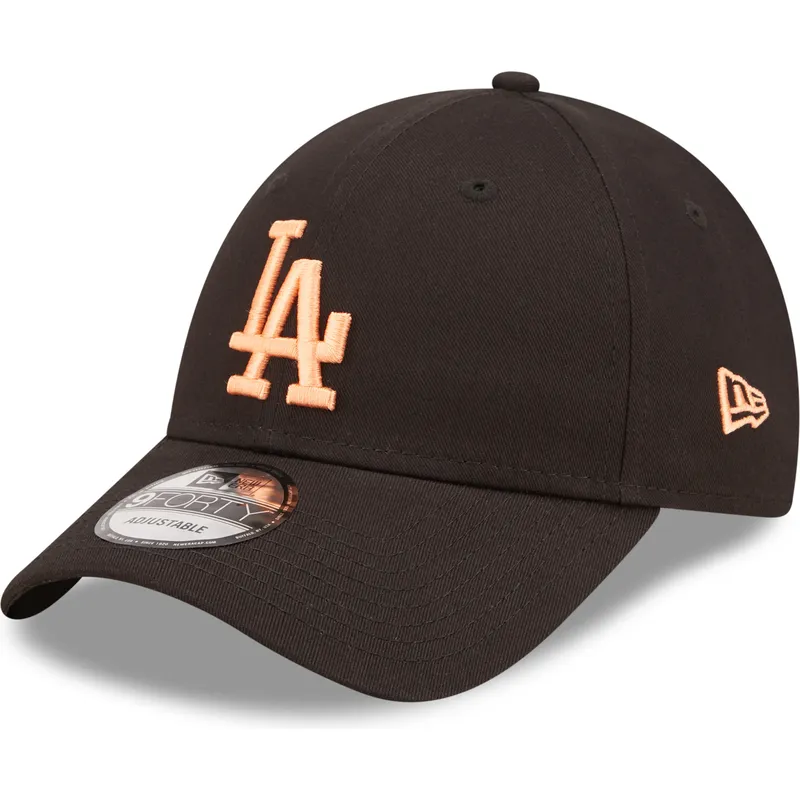cap-zaobljena-black-adjustable-strap-9forty-league-essential-los-angeles-dodgers-mlb-new-era