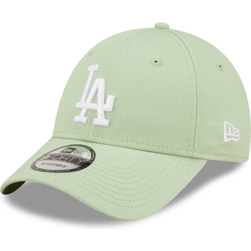 kapa-zaobljena-zelena-podesiv-9forty-league-essential-los-angeles-dodgers-mlb-new-era