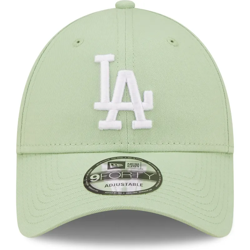 kapa-zaobljena-zelena-podesiv-9forty-league-essential-los-angeles-dodgers-mlb-new-era