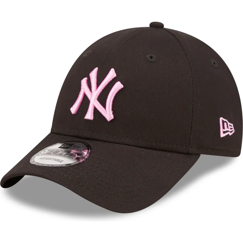 kapa-zaobljena-crna-podesiv-rosa-9forty-league-essential-new-york-yankees-mlb-new-era