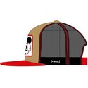 capslab-flat-brim-mickey-mouse-casf-mo4-disney-brown-and-red-trucker-hat