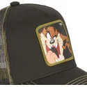 kapa-zaobljena-smeda-snapback-tasmanski-vrag-looney-tunes-capslab