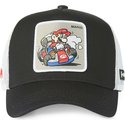 capslab-mario-kart-dri2-super-mario-bros-black-and-white-trucker-hat