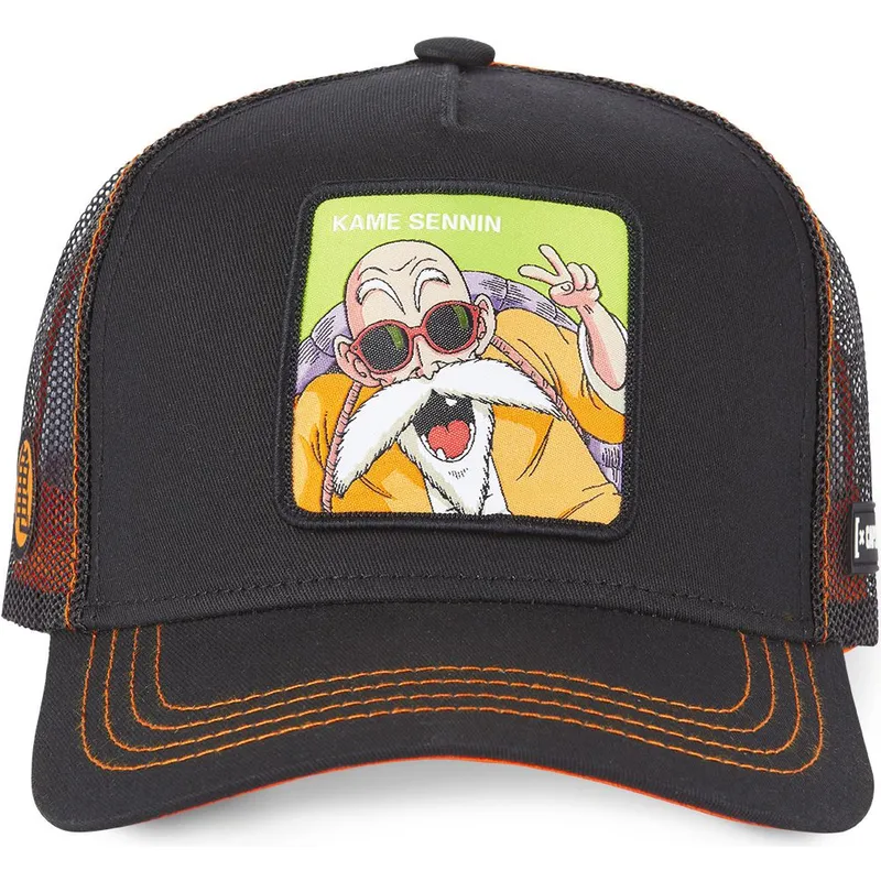 kapa-zaobljena-crna-snapback-db3-kam1-muten-roshi-dragon-ball-capslab kapa-zaobljena-crna-snapback-db3-kam1-muten-roshi-dragon-ball-capslab