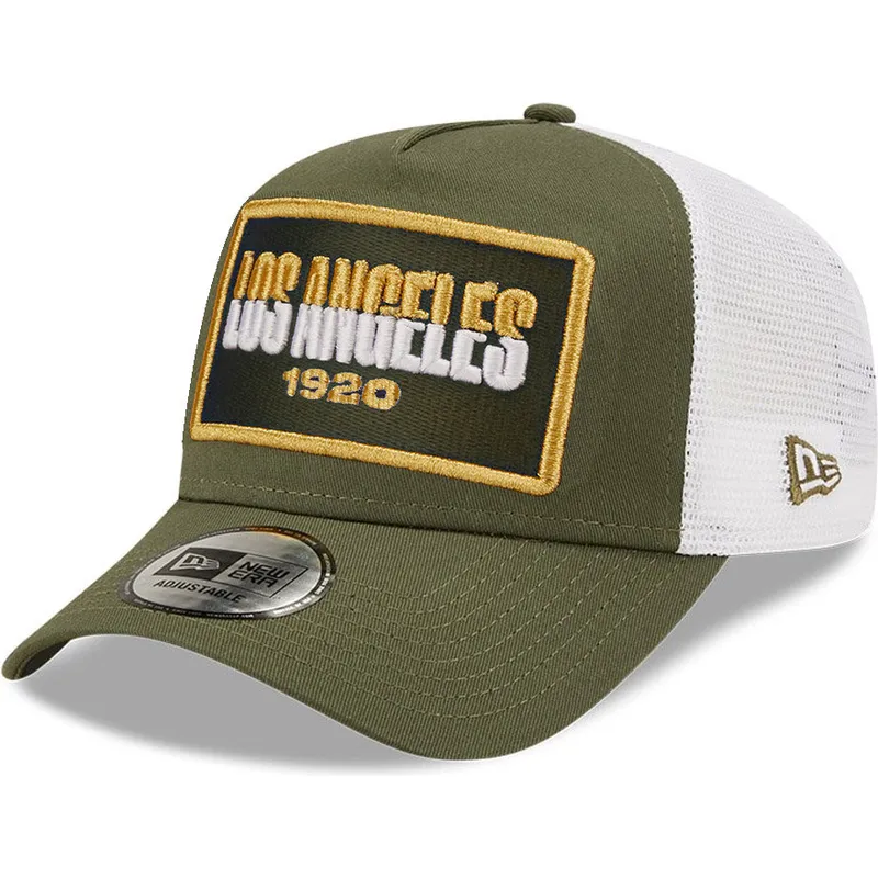 kapa-zaobljena-zelena-snapback-los-angeles-a-frame-repreve-usa-state-new-era