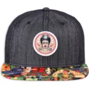kapa-ravna-crna-snapback-frida-kahlo-linen-rev-djinns