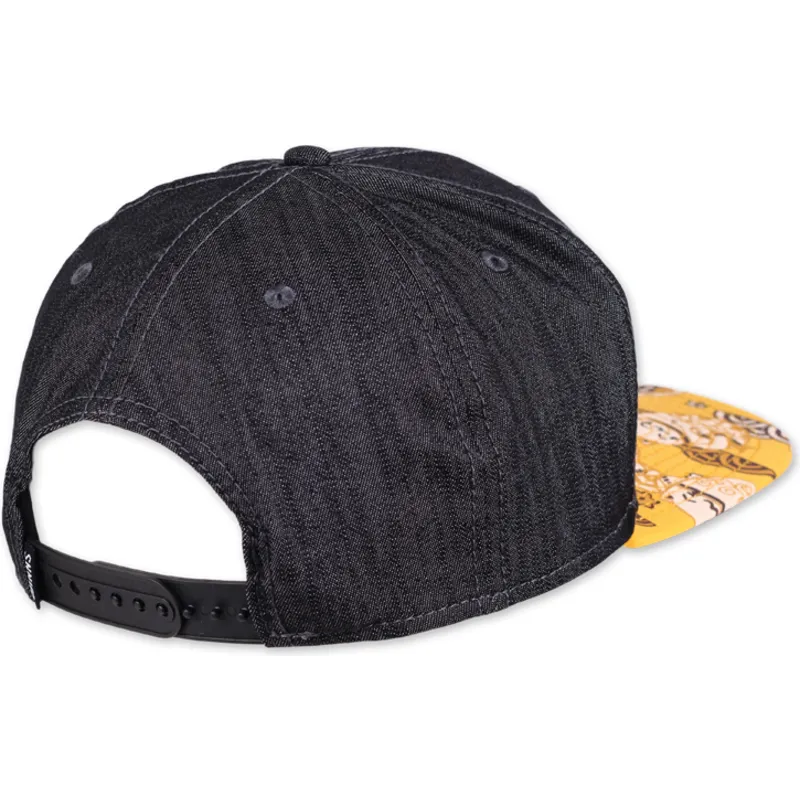 kapa-ravna-crna-snapback-lucky-cat-linen-rev-djinns