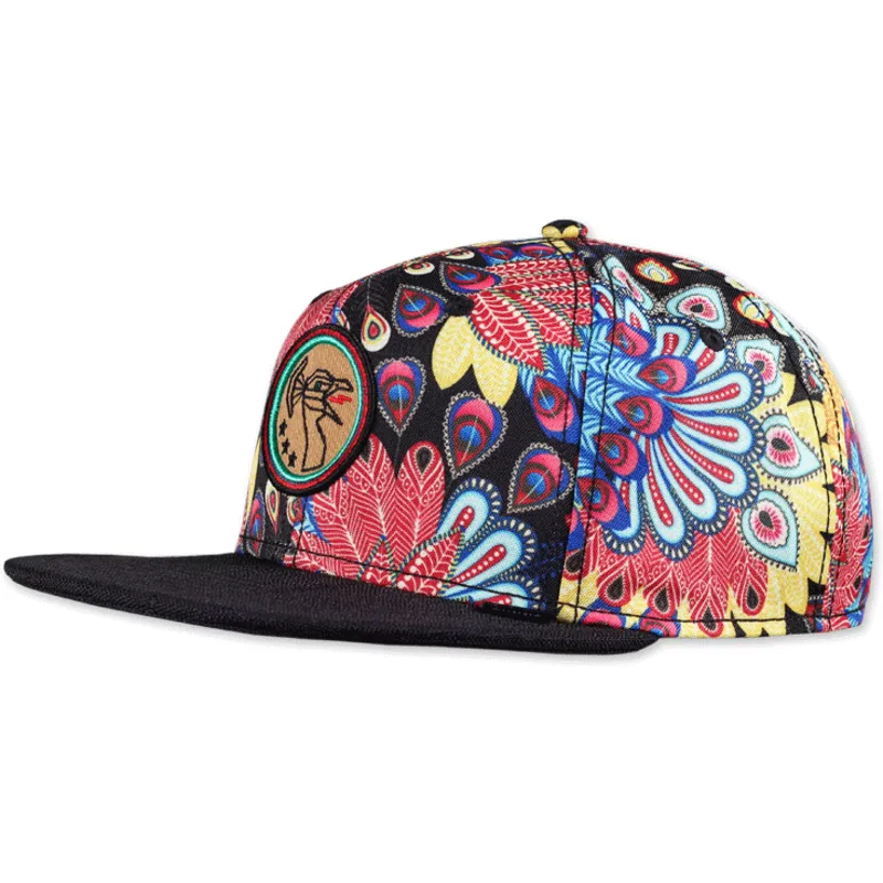 kapa-ravna-visebojno-snapback-peacock-linen-djinns