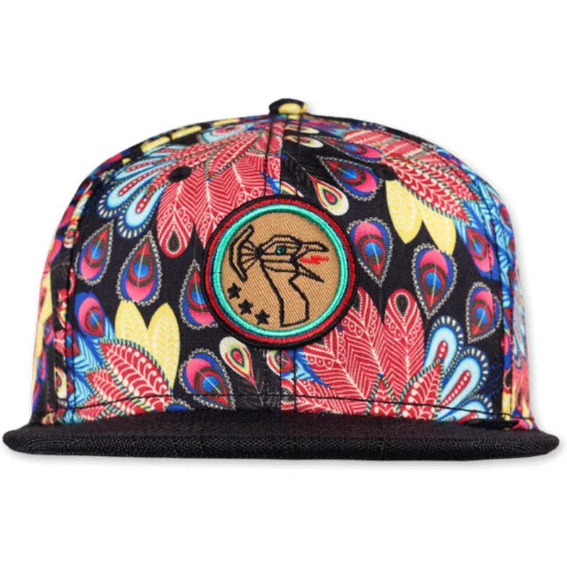kapa-ravna-visebojno-snapback-peacock-linen-djinns