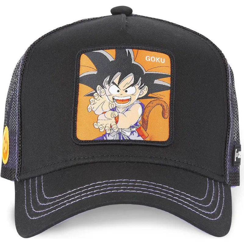 kapa-zaobljena-crna-snapback-db3-gok1-son-goku-dragon-ball-capslab