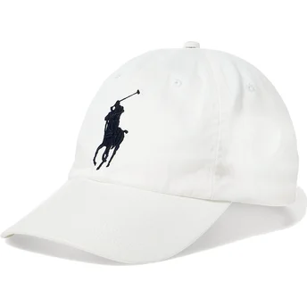 Kapa zaobljena bijela podesiv Big Pony Chino Classic Sport Polo Ralph Lauren