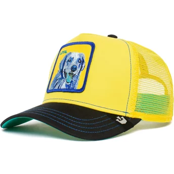 Goorin Bros. Dog Labrador Retriever Loyal Doggy Trip The Farm Yellow and Black Trucker Hat