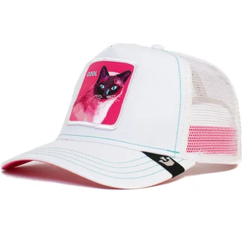 kapa-zaobljena-bijela-snapback-cool-kitty-trip-the-farm-goorin-bros