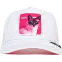 kape-zaobljena-bijela-snapback-gato-cool-kitty-trip-the-farm-the-farm-de-goorin-bros