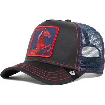 kapa-zaobljena-crna-snapback-stallion-trip-the-farm-goorin-bros