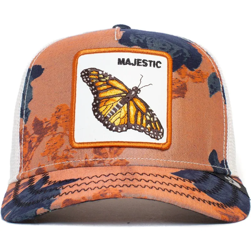 kapa-zaobljena-narancasta-snapback-majestic-monarchy-of-roses-the-farm-goorin-bros