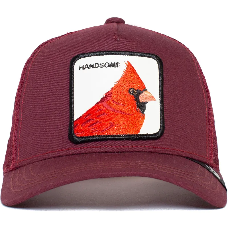 kapa-zaobljena-crvena-snapback-handsome-truckin-the-farm-goorin-bros