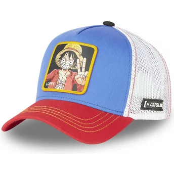 Capslab Monkey D. Luffy OP2 LUF2 One Piece Blue, White and Red Trucker Hat