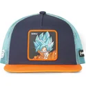 capslab-son-goku-super-saiyan-blue-sa2-dragon-ball-navy-blue-and-orange-flat-brim-trucker-hat