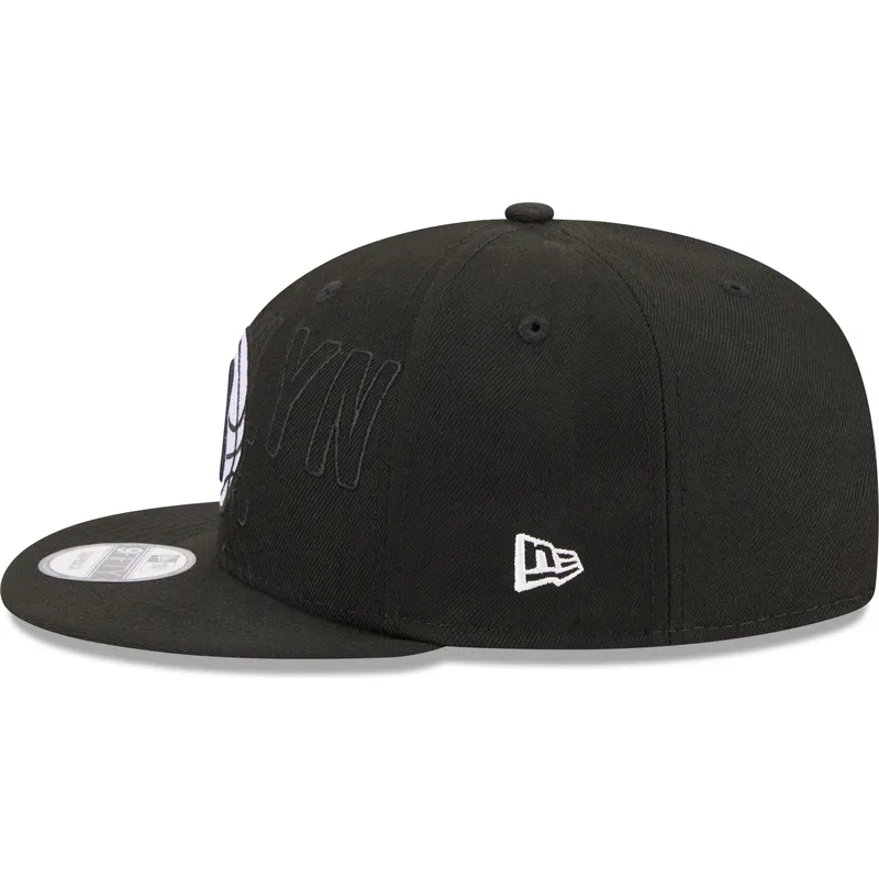kapa-ravna-crna-snapback-9fifty-draft-edition-2023-brooklyn-nets-nba-new-era