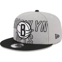 kapa-ravna-siva-snapback-9fifty-draft-edition-2023-brooklyn-nets-nba-new-era