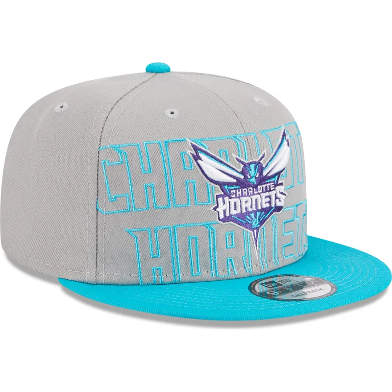 kapa-ravna-siva-snapback-9fifty-draft-edition-2023-charlotte-hornets-nba-new-era