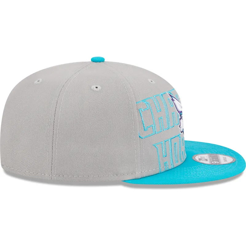kapa-ravna-siva-snapback-9fifty-draft-edition-2023-charlotte-hornets-nba-new-era