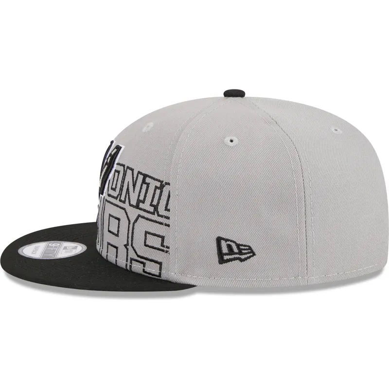 kapa-ravna-siva-snapback-9fifty-draft-edition-2023-san-antonio-spurs-nba-new-era
