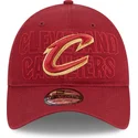 cap-zaobljena-red-adjustable-strap-9twenty-draft-edition-2023-cleveland-cavaliers-nba-new-era